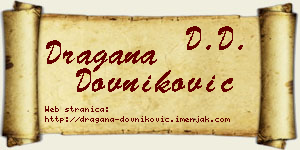 Dragana Dovniković vizit kartica